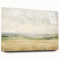 Vintage Landscape Art - Serene Countryside Fields in Soft Hues