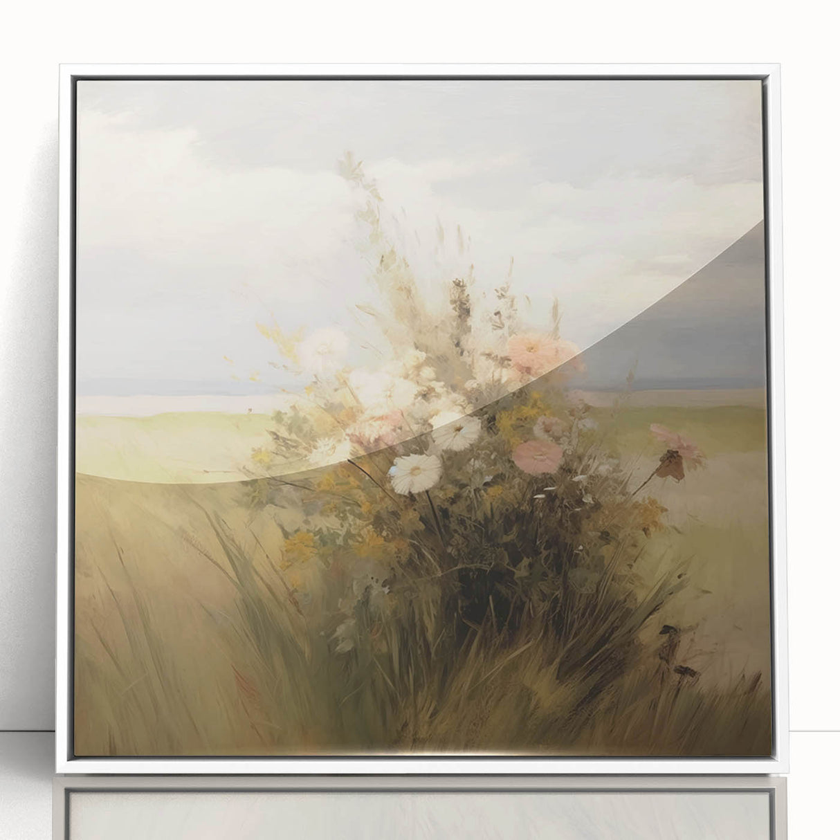 Vintage Wildflower Meadow Art – Classic Floral Landscape Print