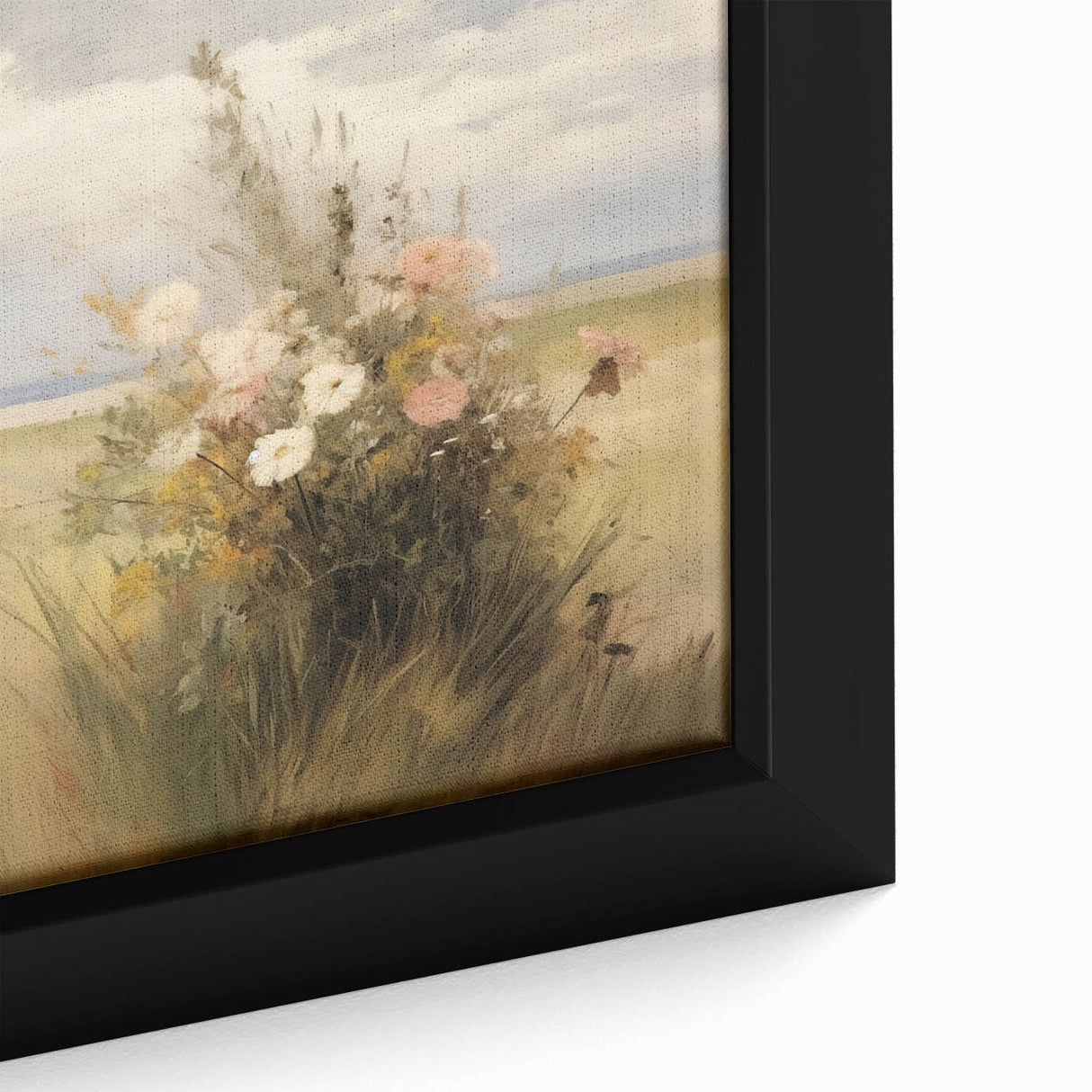 Vintage Wildflower Meadow Art – Classic Floral Landscape Print