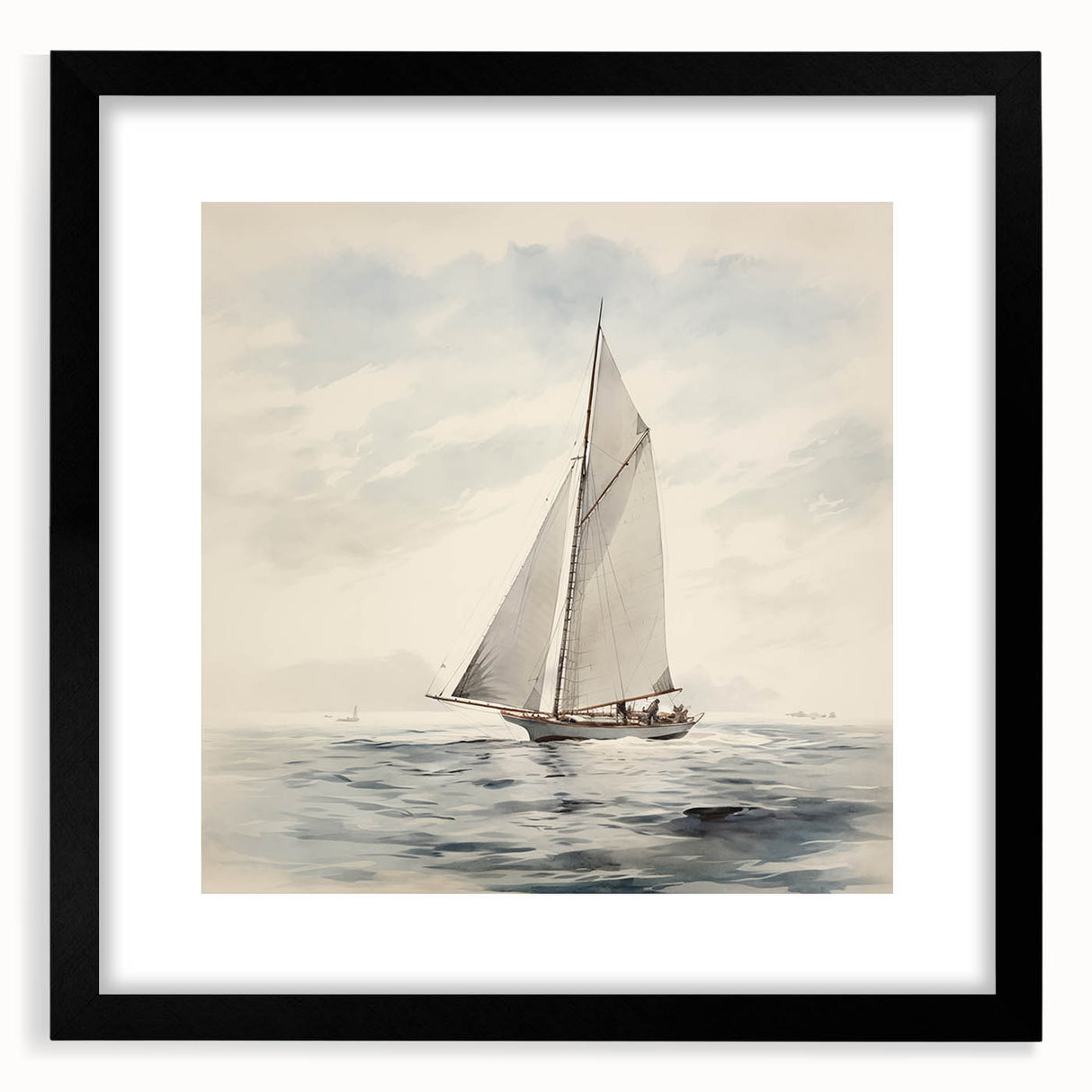 Vintage Sailing Boat Art – Classic Nautical Seascape Wall Print