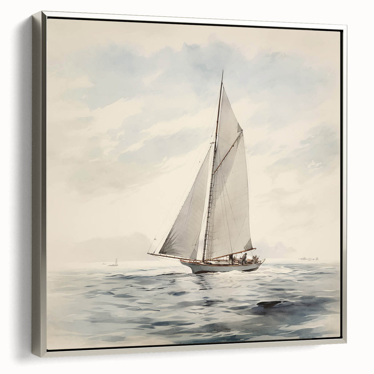 Vintage Sailing Boat Art – Classic Nautical Seascape Wall Print