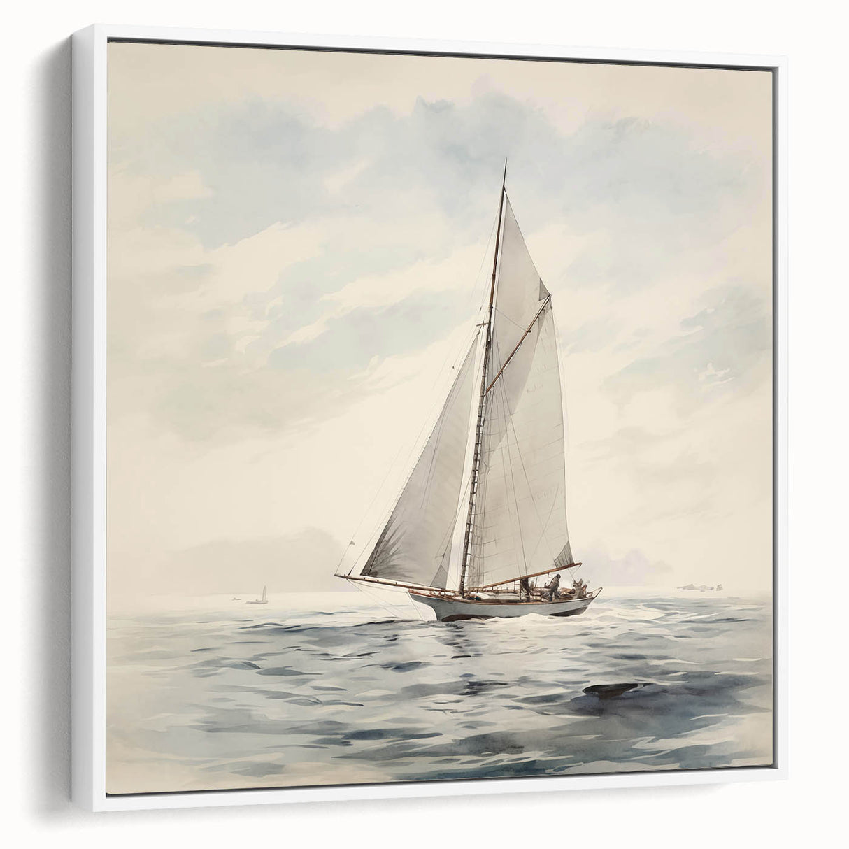 Vintage Sailing Boat Art – Classic Nautical Seascape Wall Print