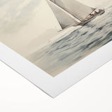 Vintage Sailing Boat Art – Classic Nautical Seascape Wall Print
