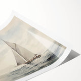 Vintage Sailing Boat Art – Classic Nautical Seascape Wall Print