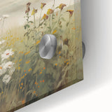 Vintage Landscape Art – Serene Wildflower Meadow Scene