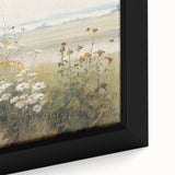 Vintage Landscape Art – Serene Wildflower Meadow Scene