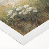 Vintage Landscape Art – Serene Wildflower Meadow Scene