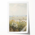 Vintage Landscape Art – Serene Wildflower Meadow Scene
