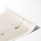 Vintage Landscape Art – Sailboats on Calm Waters – Antique Maritime Wall Art