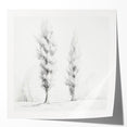 Vintage Sketch Landscape Art – Classic Monochrome Tree Print