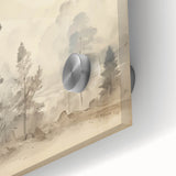 Vintage Misty Forest Art – Classic Woodland Landscape Wall Print