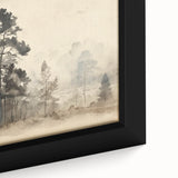 Vintage Misty Forest Art – Classic Woodland Landscape Wall Print