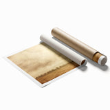 Vintage Landscape Art - Soft Sky Over Tranquil Field with Trees