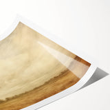 Vintage Landscape Art - Soft Sky Over Tranquil Field with Trees