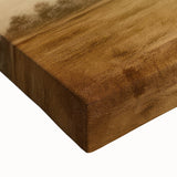 Vintage Landscape Art - Soft Sky Over Tranquil Field with Trees