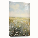 Vintage Landscape Art – Rustic Meadow Print – Antique Scenery Wall Art