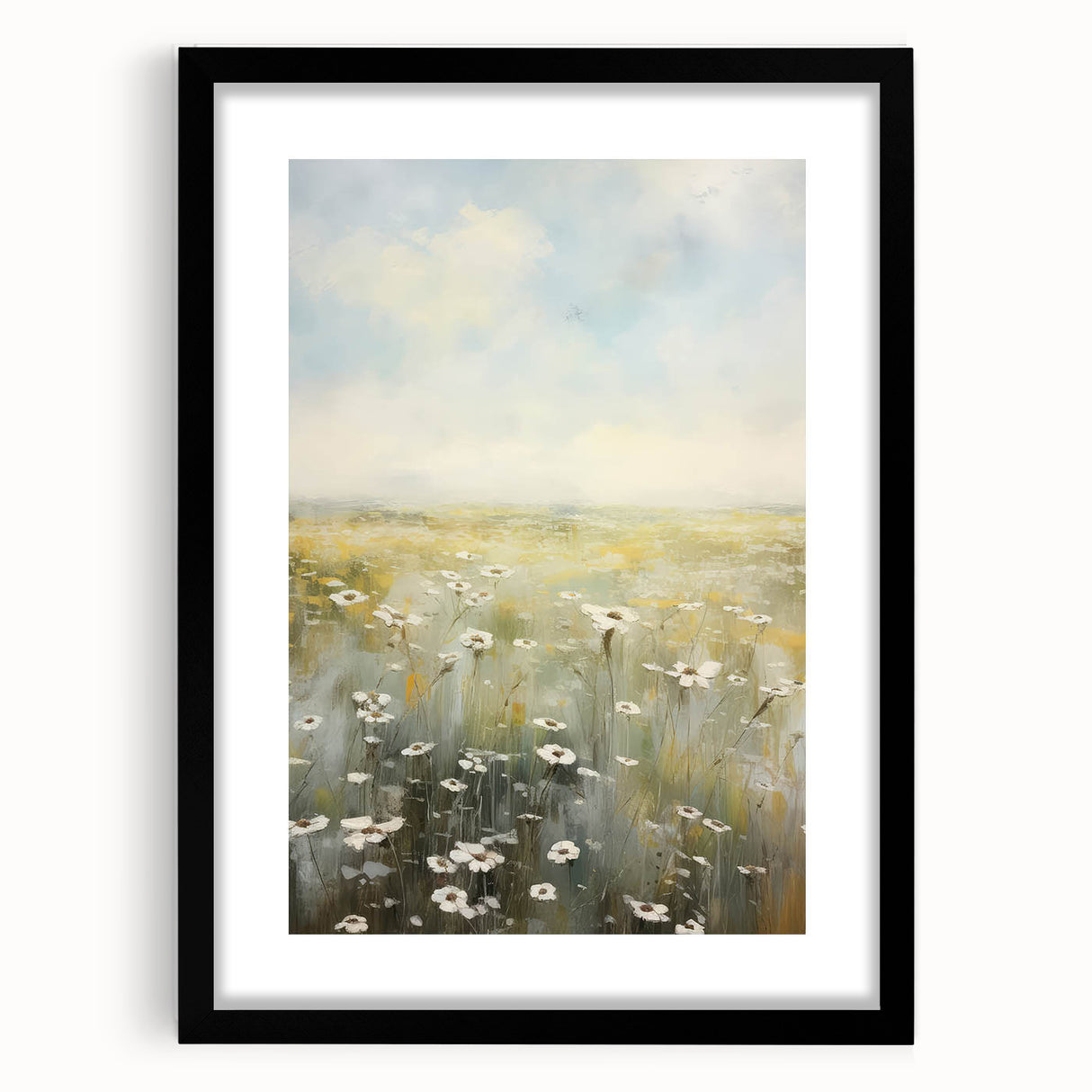 Vintage Landscape Art – Rustic Meadow Print – Antique Scenery Wall Art