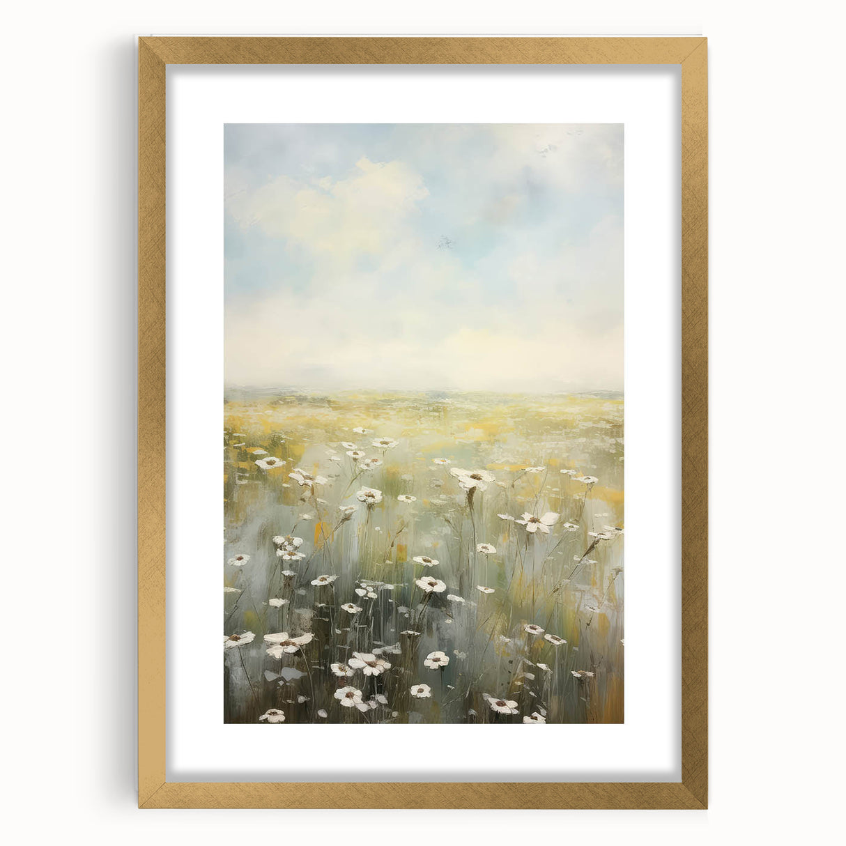 Vintage Landscape Art – Rustic Meadow Print – Antique Scenery Wall Art
