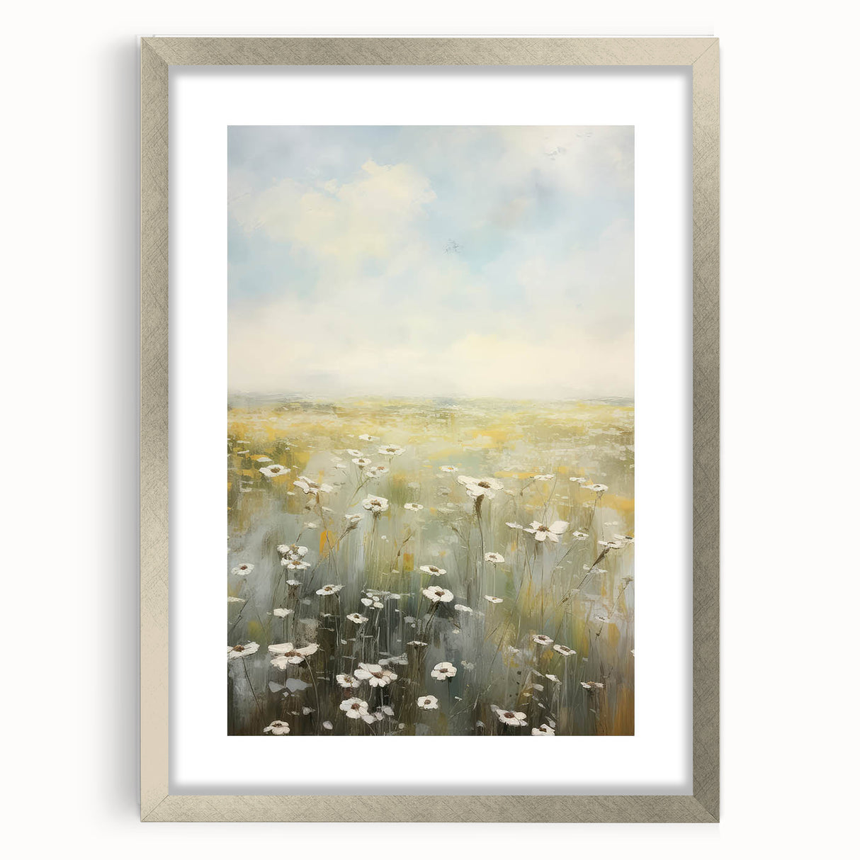 Vintage Landscape Art – Rustic Meadow Print – Antique Scenery Wall Art