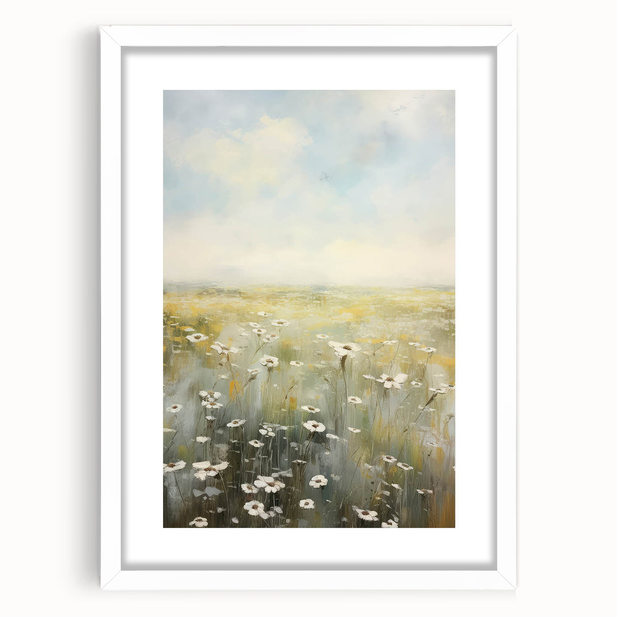 Vintage Landscape Art – Rustic Meadow Print – Antique Scenery Wall Art