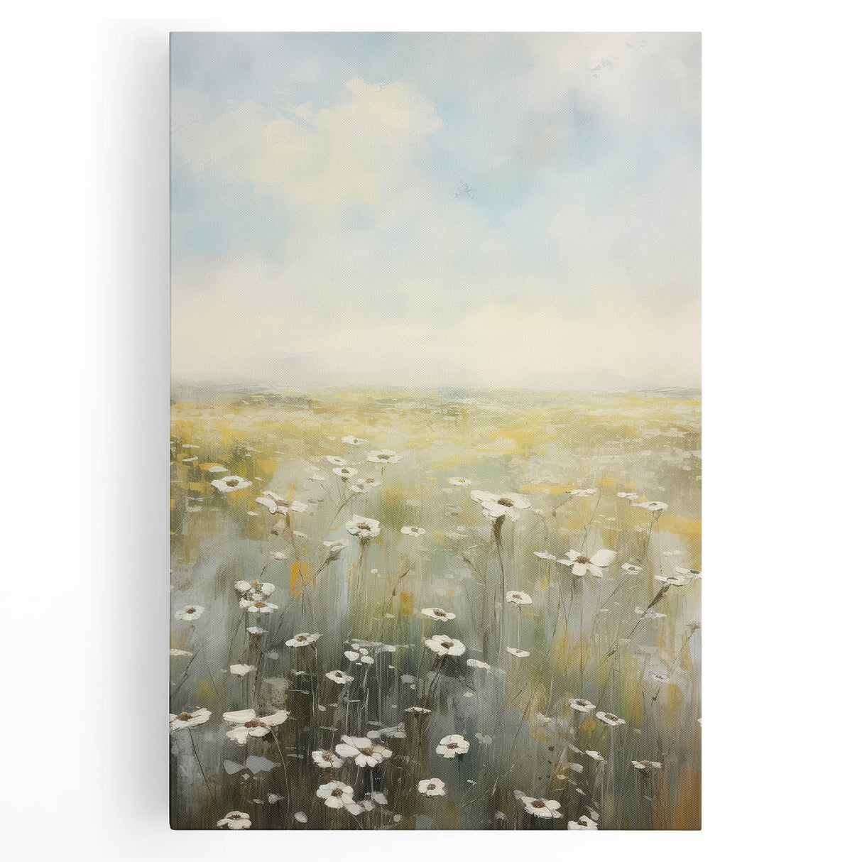 Vintage Landscape Art – Rustic Meadow Print – Antique Scenery Wall Art