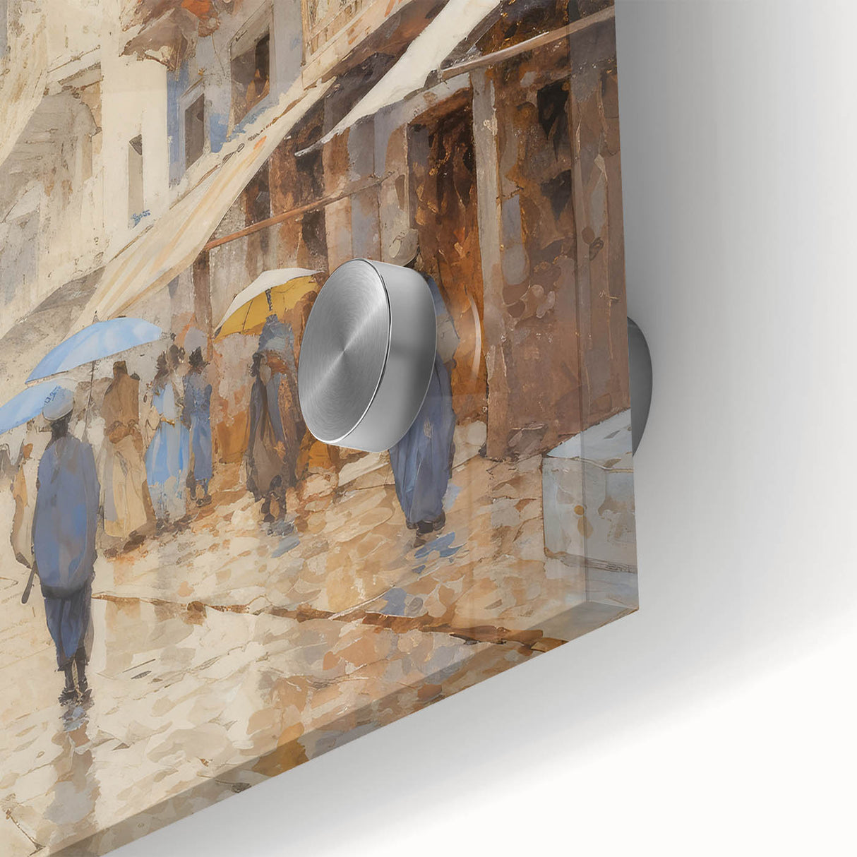 Vintage Landscape Art – Historic Cityscape Print – Retro Street Scene Wall Art