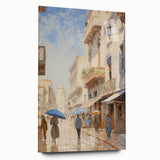 Vintage Landscape Art – Historic Cityscape Print – Retro Street Scene Wall Art
