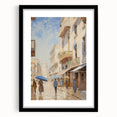 Vintage Landscape Art – Historic Cityscape Print – Retro Street Scene Wall Art