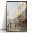 Vintage Landscape Art – Historic Cityscape Print – Retro Street Scene Wall Art