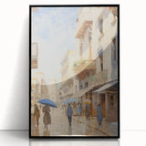 Vintage Landscape Art – Historic Cityscape Print – Retro Street Scene Wall Art