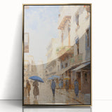 Vintage Landscape Art – Historic Cityscape Print – Retro Street Scene Wall Art