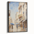 Vintage Landscape Art – Historic Cityscape Print – Retro Street Scene Wall Art