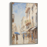 Vintage Landscape Art – Historic Cityscape Print – Retro Street Scene Wall Art