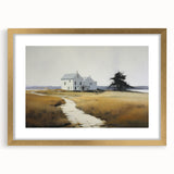 Vintage Landscape Art - Quiet House on a Country Path