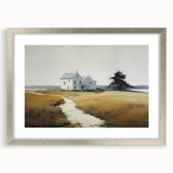 Vintage Landscape Art - Quiet House on a Country Path