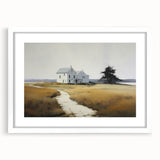 Vintage Landscape Art - Quiet House on a Country Path