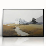 Vintage Landscape Art - Quiet House on a Country Path