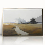 Vintage Landscape Art - Quiet House on a Country Path