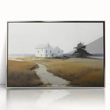 Vintage Landscape Art - Quiet House on a Country Path