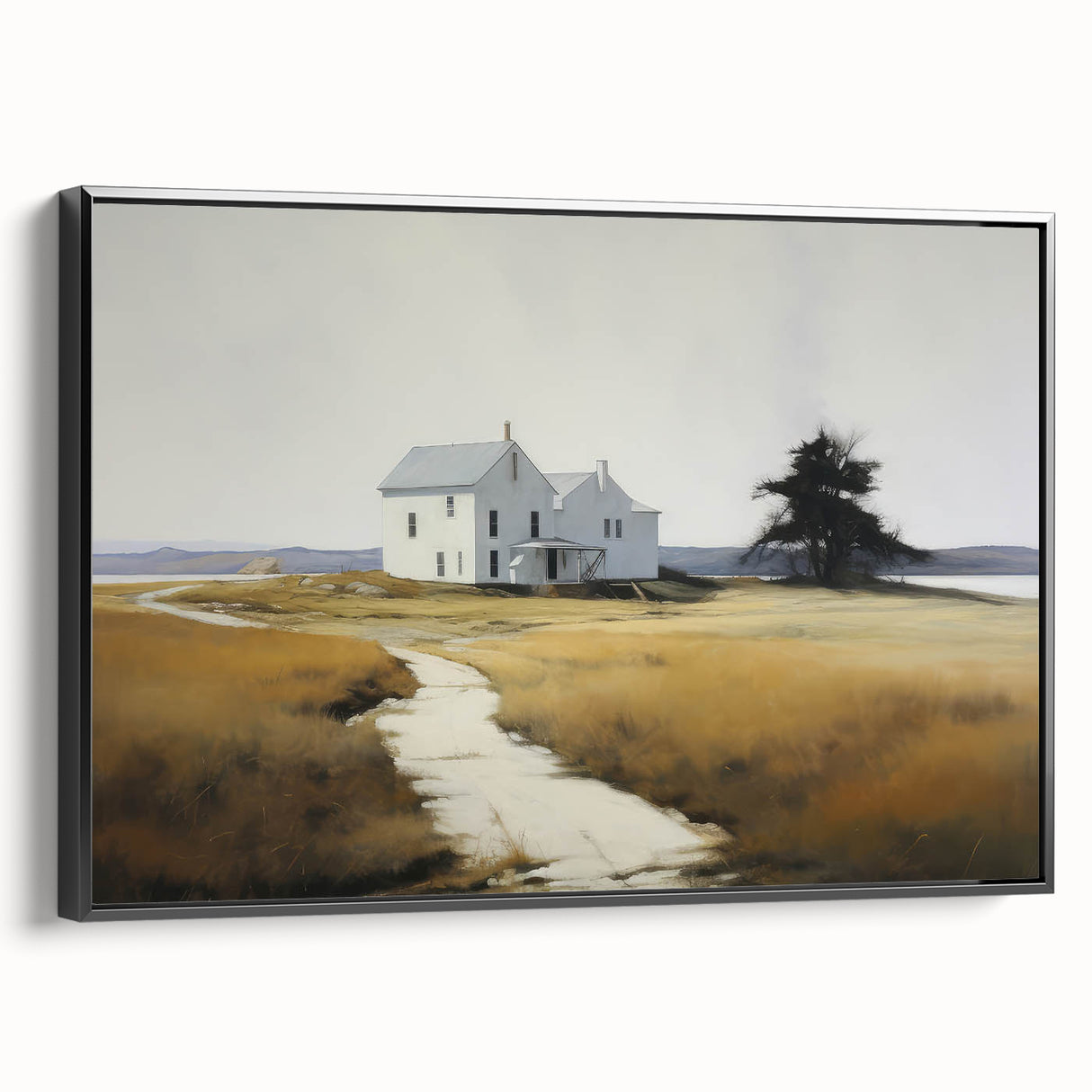 Vintage Landscape Art - Quiet House on a Country Path