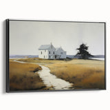 Vintage Landscape Art - Quiet House on a Country Path