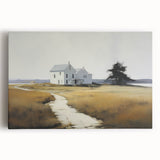 Vintage Landscape Art - Quiet House on a Country Path
