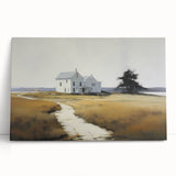 Vintage Landscape Art - Quiet House on a Country Path