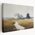 Vintage Landscape Art - Quiet House on a Country Path