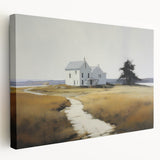 Vintage Landscape Art - Quiet House on a Country Path