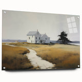 Vintage Landscape Art - Quiet House on a Country Path