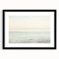 Vintage Landscape Art - Gentle Ocean Waves and Soft Sky