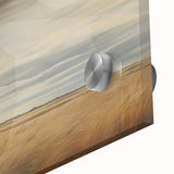 Vintage Landscape Art - Golden Field Under Dramatic Skies