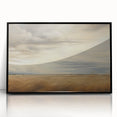 Vintage Landscape Art - Golden Field Under Dramatic Skies
