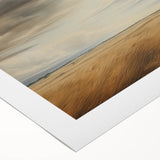 Vintage Landscape Art - Golden Field Under Dramatic Skies